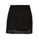 Jerseyrock URBAN CLASSICS "Damen Ladies Crochet Lace Mini Skirt" Gr. M, schwarz (black) Damen Röcke