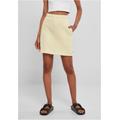 Sommerrock URBAN CLASSICS "Urban Classics Damen Ladies Organic Terry Mini Skirt" Gr. 5XL, gelb (softyellow) Damen Röcke