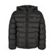 Winterjacke URBAN CLASSICS "Herren Boys Basic Bubble Jacket" Gr. 122/128, schwarz (black, black, black) Jungen Jacken Winterjacken