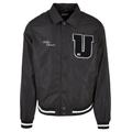 Collegejacke URBAN CLASSICS "Herren Sports College Jacket" Gr. XXL, schwarz (black) Herren Jacken Übergangsjacken