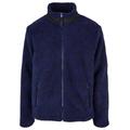 Winterjacke URBAN CLASSICS "Urban Classics Herren AOP Sherpa Jacket" Gr. 5XL, blau (darkbluedamast) Herren Jacken Übergangsjacken