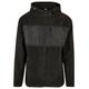 Winterjacke URBAN CLASSICS "Herren Hooded Micro Fleece Jacket" Gr. M, schwarz (black) Herren Jacken Übergangsjacken