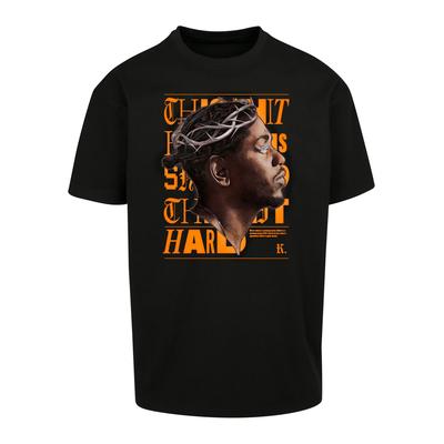 T-Shirt "Upscale by Mister Tee Herren K-Dot Oversize Tee", Herren, Gr. M, schwarz, 100% Baumwolle, UPSCALE BY MISTER TEE, unifarben, casual, oversize, Rundhals, Kurzarm, Shirts Image