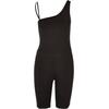 Jumpsuit URBAN CLASSICS "Urban Classics Damen Ladies Recycled Cycle Jumpsuit", Damen, Gr. 3XL, US-Größen, schwarz, 78% Polyester, 22% Elasthan, unifarben, ohne Ärmel, Overalls
