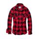 Langarmhemd BRANDIT "Damen Amy Flanell Shirt GIRLS" Gr. 4XL, US-Größen, rot (red, black) Damen Hemden langarm Blusen