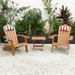 TALE Outdoor Wood Adirondack Chair with Cup Holder