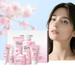 Gzwccvsn Sakura Skin Care Set Japan Sakura Face Care Set of 6 Containing Deep Cleansing Facial Cleanser+Hydrating Facial Cream +Skin Refining Facial Serum+Firming Eye Cream Smoothing Fine Lines