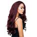 Jiyugala Human Hair Wig Curly 25 For Women Wig Wavy Full Red Synthetic Long Wigs Wine Inches Natural wig Headband Wigs