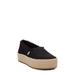 Valencia Platform Espadrille - Black - TOMS Flats