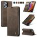 Feishell Slim Wallet Phone Case for Apple iPhone 15 Pro 6.1 inch Premium PU Leather Magnetic Closure Folio ID Credit Card Slots Shockproof Protective Flip Kickstand Phone Cover Coffee