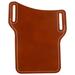 Cell Phone Waist Bag PU Leather Cell Phone Protective Pouch Practical Mobile Phone Storage Bag for Men Male (Brown)