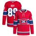 Joshua Roy Men's adidas Red Montreal Canadiens Home Primegreen Authentic Custom Jersey