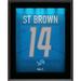 Amon-Ra St. Brown Detroit Lions 10.5" x 13" Jersey Number Sublimated Player Plaque