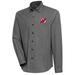 Men's Antigua Black New Jersey Devils Compression Tri-Blend Button-Down Shirt