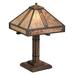 Arroyo Craftsman Prairie 18 Inch Table Lamp - PTL-12-CS-BK
