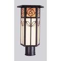 Arroyo Craftsman Saint Clair 16 Inch Tall 1 Light Outdoor Post Lamp - SCP-16-BC-BZ