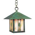 Arroyo Craftsman Timber Ridge 14 Inch Tall 1 Light Outdoor Hanging Lantern - TRH-12HS-GW-BK