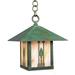 Arroyo Craftsman Timber Ridge 14 Inch Tall 1 Light Outdoor Hanging Lantern - TRH-12HS-GW-BK