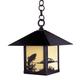 Arroyo Craftsman Timber Ridge 12 Inch Tall 1 Light Outdoor Hanging Lantern - TRH-9PT-CR-S