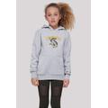 Kapuzenpullover F4NT4STIC "Harry Potter Hufflepuff Sport Emblem" Gr. 146/152, grau (heather grey) Mädchen Pullover