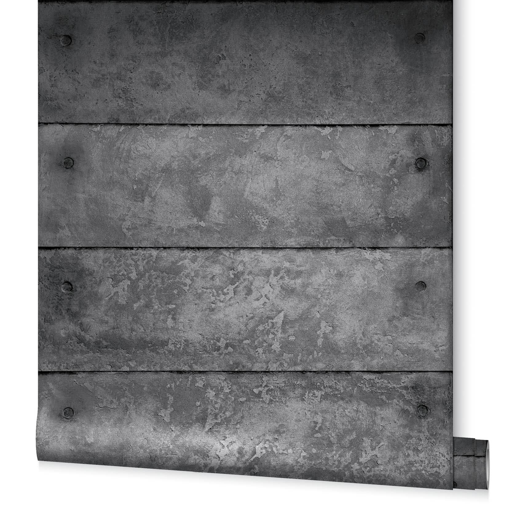 Vliestapete MARBURG "GZSZ Tapete 34861", grau (anthrazit), B:0,53m L:10,05m, Vlies, Tapeten, moderne Tapete für Wohnzimmer Schlafzimmer Küche