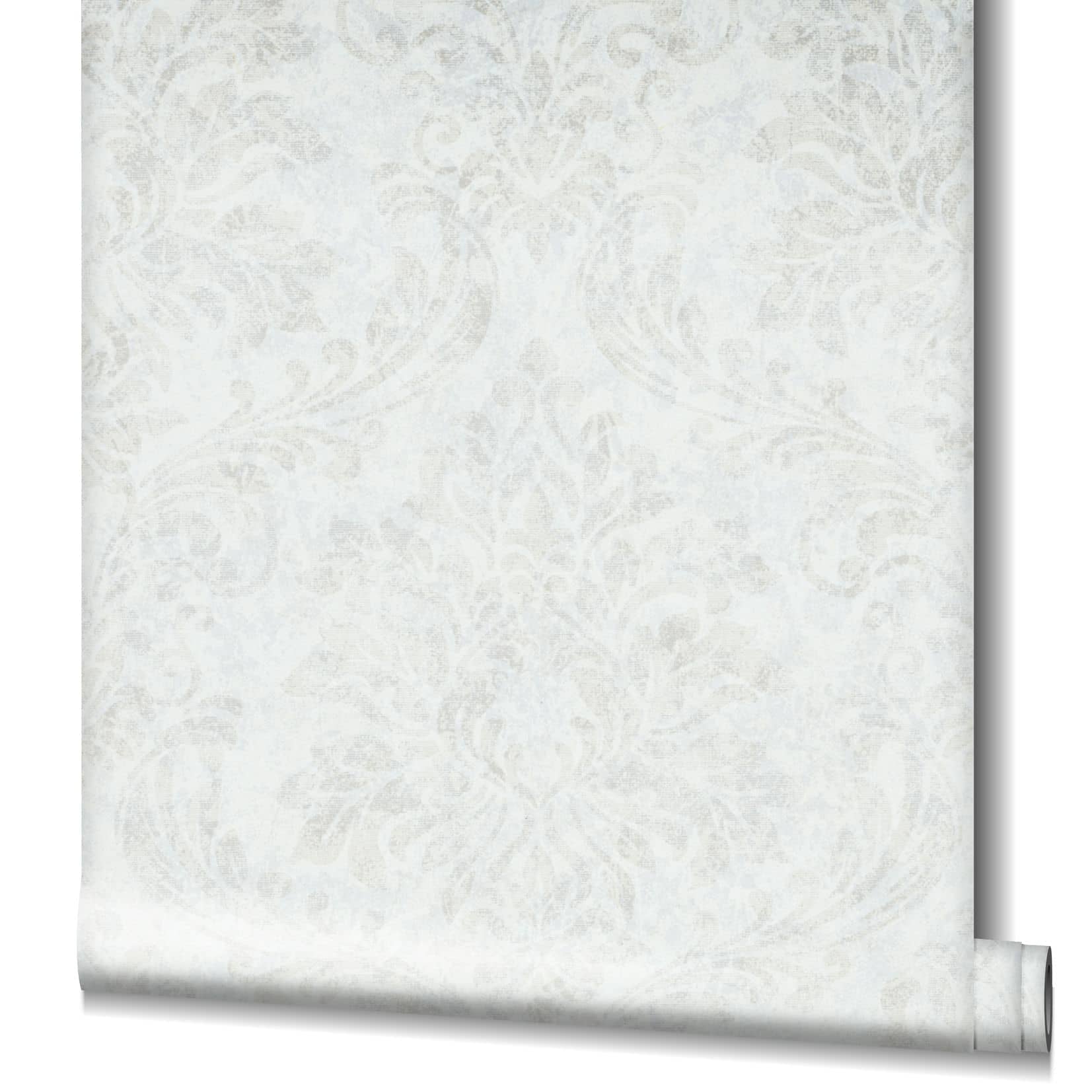 Vliestapete MARBURG "GZSZ", weiß, B:0,53m L:10,05m, Vlies, Tapeten, moderne Tapete für Wohnzimmer Schlafzimmer Küche