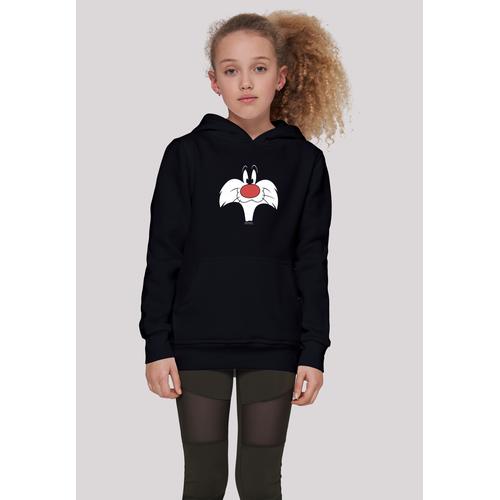 „Kapuzenpullover F4NT4STIC „“Looney Tunes Sylvester Big Face““ Gr. 158/164, schwarz Mädchen Pullover Print“