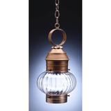 Northeast Lantern Onion 15 Inch Tall Outdoor Hanging Lantern - 2032-AC-MED-OPT