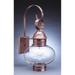 Northeast Lantern Onion 21 Inch Tall Outdoor Wall Light - 2041-DB-MED-CLR