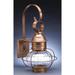 Northeast Lantern Onion 19 Inch Tall Outdoor Wall Light - 2531-DAB-MED-OPT