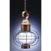 Northeast Lantern Onion 17 Inch Tall 2 Light Outdoor Hanging Lantern - 2542-AC-LT2-CSG