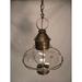 Northeast Lantern Onion 17 Inch Tall 1 Light Outdoor Hanging Lantern - 2542-AC-MED-CSG