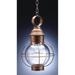 Northeast Lantern Onion 18 Inch Tall Outdoor Hanging Lantern - 2832-VG-MED-CLR