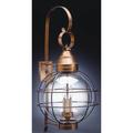 Northeast Lantern Onion 35 Inch Tall 3 Light Outdoor Wall Light - 2861-VG-LT3-CLR