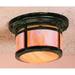 Arroyo Craftsman Berkeley 10 Inch 1 Light Outdoor Flush Mount - BCM-8-F-BK