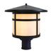 Arroyo Craftsman Berkeley 11 Inch Tall 1 Light Outdoor Post Lamp - BP-14-OF-BK