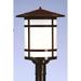 Arroyo Craftsman Berkeley 15 Inch Tall 1 Light Outdoor Post Lamp - BP-14L-WO-BK