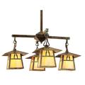 Arroyo Craftsman Carmel 27 Inch 4 Light Chandelier - CCH-8-4E-CS-VP