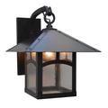 Arroyo Craftsman Evergreen 15 Inch Tall 1 Light Outdoor Wall Light - EB-12E-M-MB