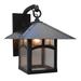 Arroyo Craftsman Evergreen 15 Inch Tall 1 Light Outdoor Wall Light - EB-12E-TN-BK