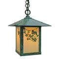 Arroyo Craftsman Evergreen 12 Inch Tall 1 Light Outdoor Hanging Lantern - EH-9E-AM-RB