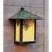 Arroyo Craftsman Evergreen 17 Inch Tall 1 Light Outdoor Wall Light - EW-16A-WO-BZ