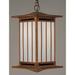 Arroyo Craftsman Himeji 23 Inch Tall 1 Light Outdoor Hanging Lantern - HIH-12-BC-BZ