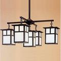 Arroyo Craftsman Mission 23 Inch 5 Light Chandelier - MCH-5-4-1E-WO-S