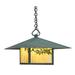 Arroyo Craftsman Monterey 12 Inch Tall 1 Light Outdoor Hanging Lantern - MH-17E-GW-RC