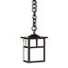 Arroyo Craftsman Mission 8 Inch Tall 1 Light Outdoor Hanging Lantern - MH-5E-CR-BZ