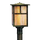 Arroyo Craftsman Mission 13 Inch Tall 1 Light Outdoor Post Lamp - MP-10E-TN-VP