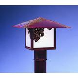 Arroyo Craftsman Monterey 8 Inch Tall 1 Light Outdoor Post Lamp - MP-12SF-M-VP