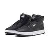 Sneaker PUMA "Caven 2.0 Mid WTR Sneakers Erwachsene", Gr. 43, schwarz (schwarz silber weiß metallic), Obermaterial: Textil, Synthetik; Futter: Textil; Laufsohle: Gummi, Schuhe