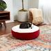 Lark Manor™ Alyzae Round Pillow Dog Bed Polyester/Nylon in Red | Large (42" W x42" D x 6" H) | Wayfair 8E869E844F4044C39125F23497175D7F